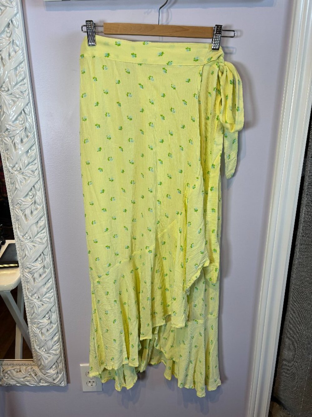 Faithfull the Brand Wrap Fairycore Whimsical Skirt Size 4/S